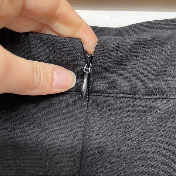 Eloquii Black & Blue Colorblock A Line Skirt Womens 22 Preppy Casual Modest - Picture 2 of 7